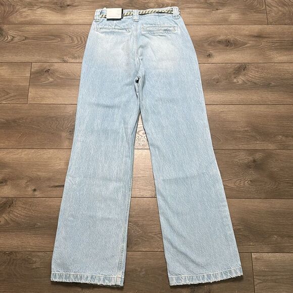 KanCan Winona Ultra High Rise 90’s Flare Boyfriend Snap Jeans Blue Size 27 - Picture 7 of 14